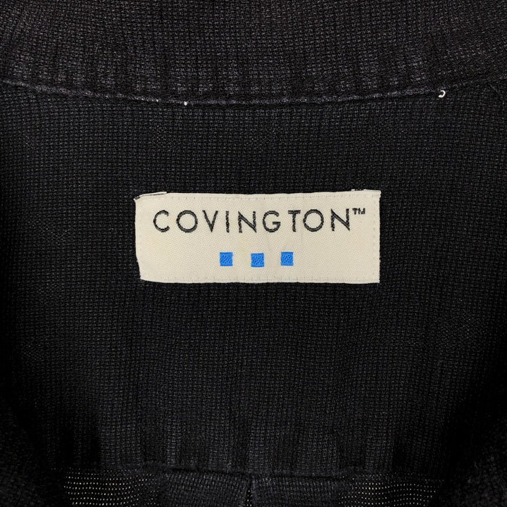 COVINGTON Short-Sleeve Open-Collar Shirt, Boxy Shirt, Men's Size XL (approx.) unclear navy blue type Vintage Second Hand
