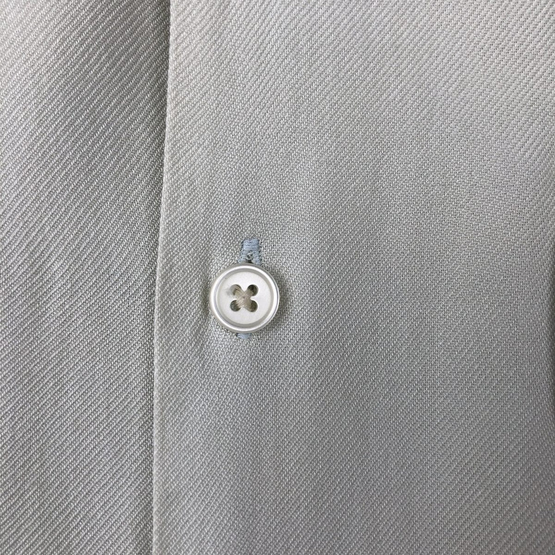 Perry Ellis Short Sleeve Open Collar Silk Shirt Box Shirt Men's XL silk Mint green Vintage Second Hand