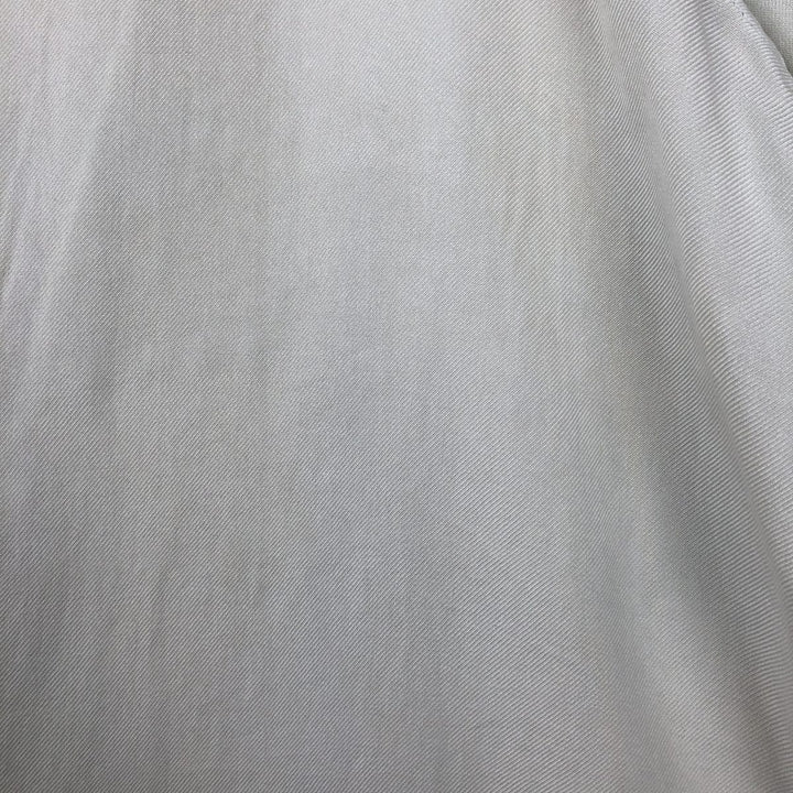 Perry Ellis Short Sleeve Open Collar Silk Shirt Box Shirt Men's XL silk Mint green Vintage Second Hand