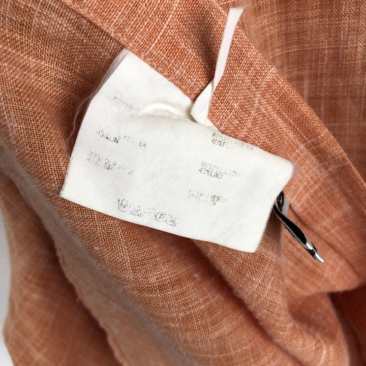 Burberry's BURBERRY LONDON short sleeve button down shirt, men's XL size polyester orange type Vintage Second Hand