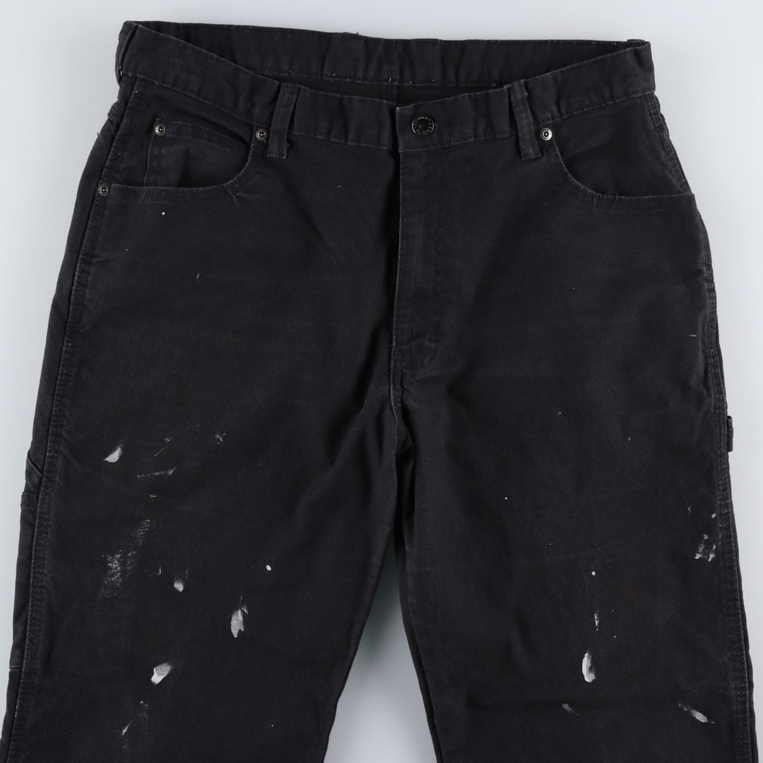 Dickies Painted Duck Painter Pants, Men's, Size W35 cotton black type Vintage Second Hand