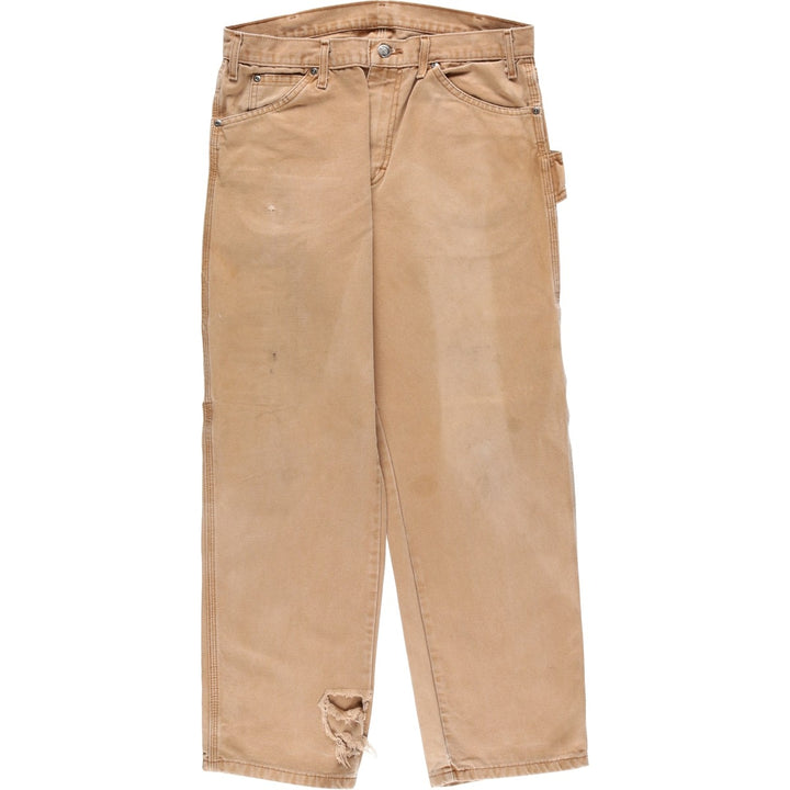 Dickies Duck Painter Pants Men's W34 equivalent cotton ocher yellow type Vintage Second Hand