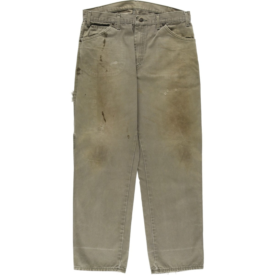 Dickies Duck Painter Pants Men's W35 equivalent cotton Khaki type Vintage Second Hand