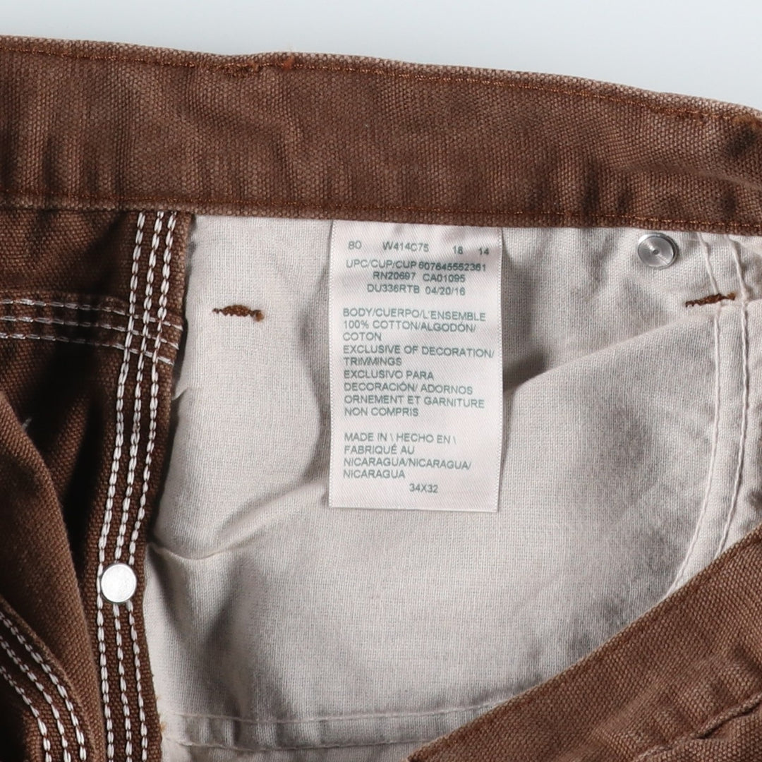 Dickies Duck Painter Pants Men's W34 equivalent cotton brown type Vintage Second Hand