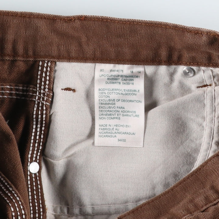 Dickies Duck Painter Pants Men's W34 equivalent cotton brown type Vintage Second Hand