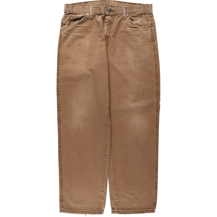Dickies Relaxed Fit Duck Work Pants, Men's W37 (approx.) cotton brown type Vintage Second Hand