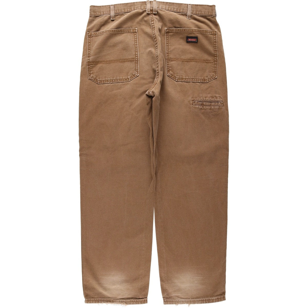 Dickies Relaxed Fit Duck Work Pants, Men's W37 (approx.) cotton brown type Vintage Second Hand