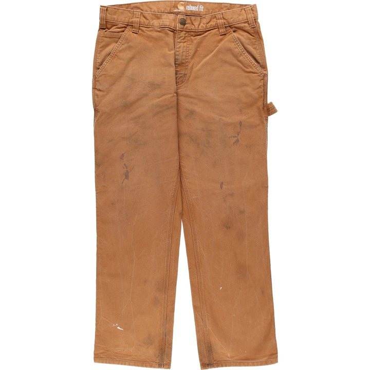 Carhartt Relaxed Fit Duck Painter Pants, Men's, W35 equivalent cotton ocher yellow type Vintage Second Hand