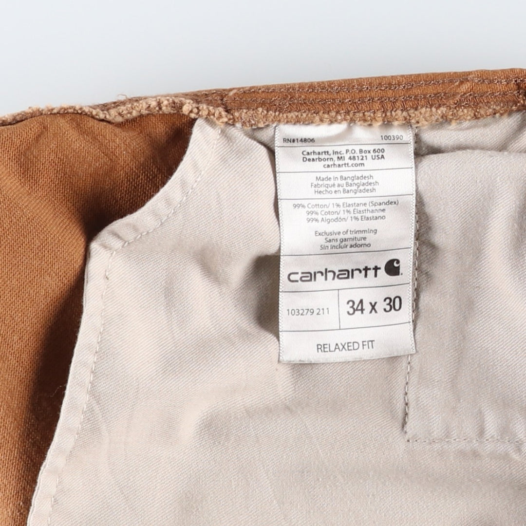 Carhartt Relaxed Fit Duck Painter Pants, Men's, W35 equivalent cotton ocher yellow type Vintage Second Hand