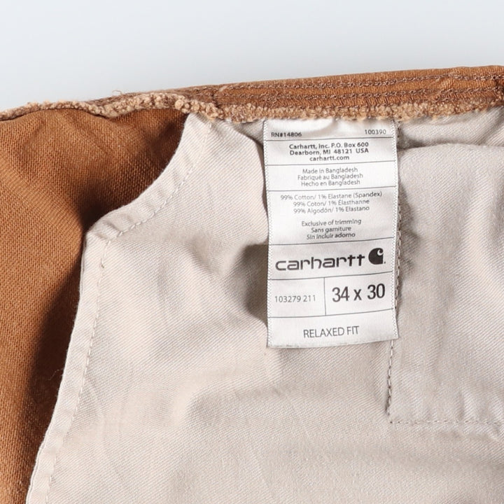 Carhartt Relaxed Fit Duck Painter Pants, Men's, W35 equivalent cotton ocher yellow type Vintage Second Hand
