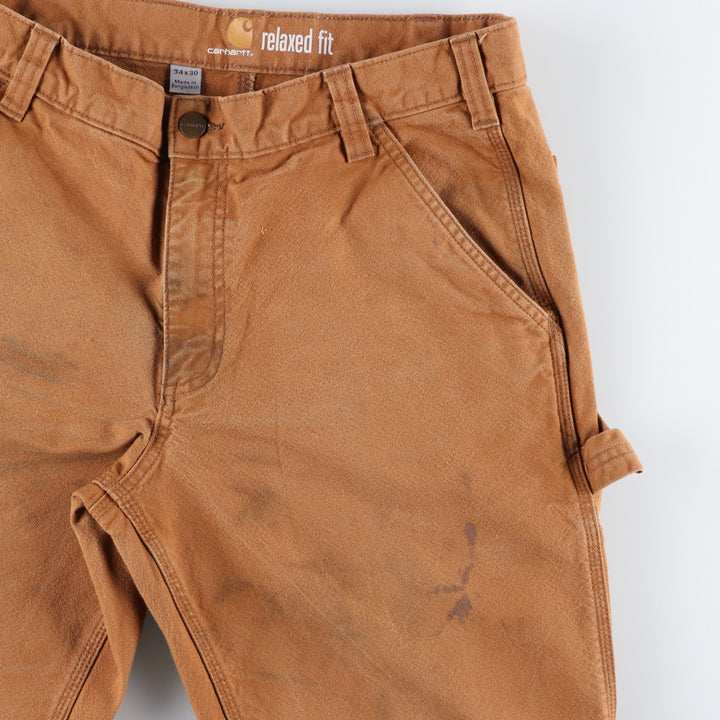 Carhartt Relaxed Fit Duck Painter Pants, Men's, W35 equivalent cotton ocher yellow type Vintage Second Hand