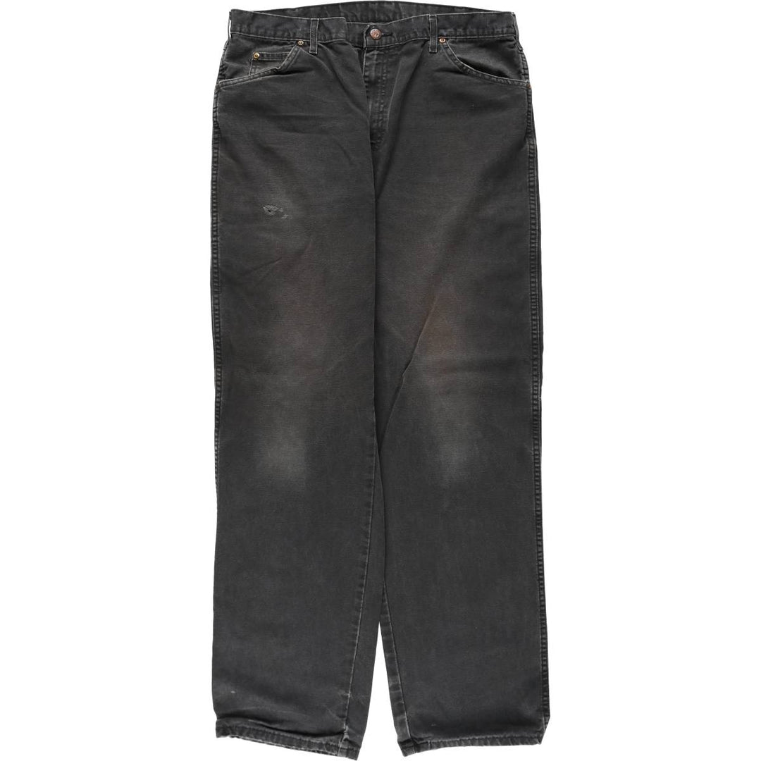 90s-00'S Dickies Duck Work Pants, Men's W37 (approx.), Vintage cotton black type Vintage Second Hand