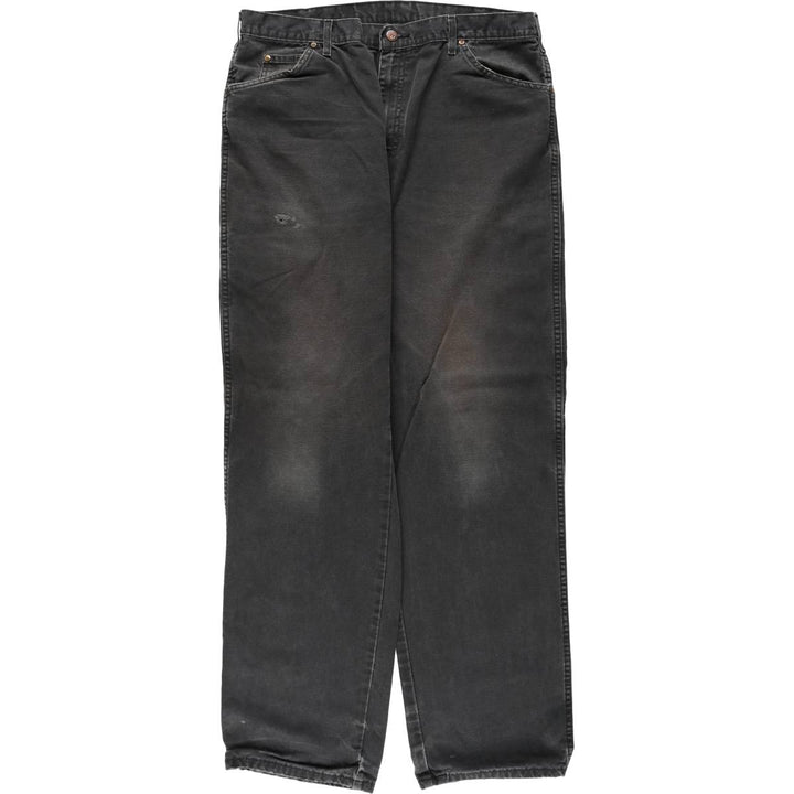 90s-00'S Dickies Duck Work Pants, Men's W37 (approx.), Vintage cotton black type Vintage Second Hand