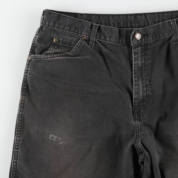 90s-00'S Dickies Duck Work Pants, Men's W37 (approx.), Vintage cotton black type Vintage Second Hand