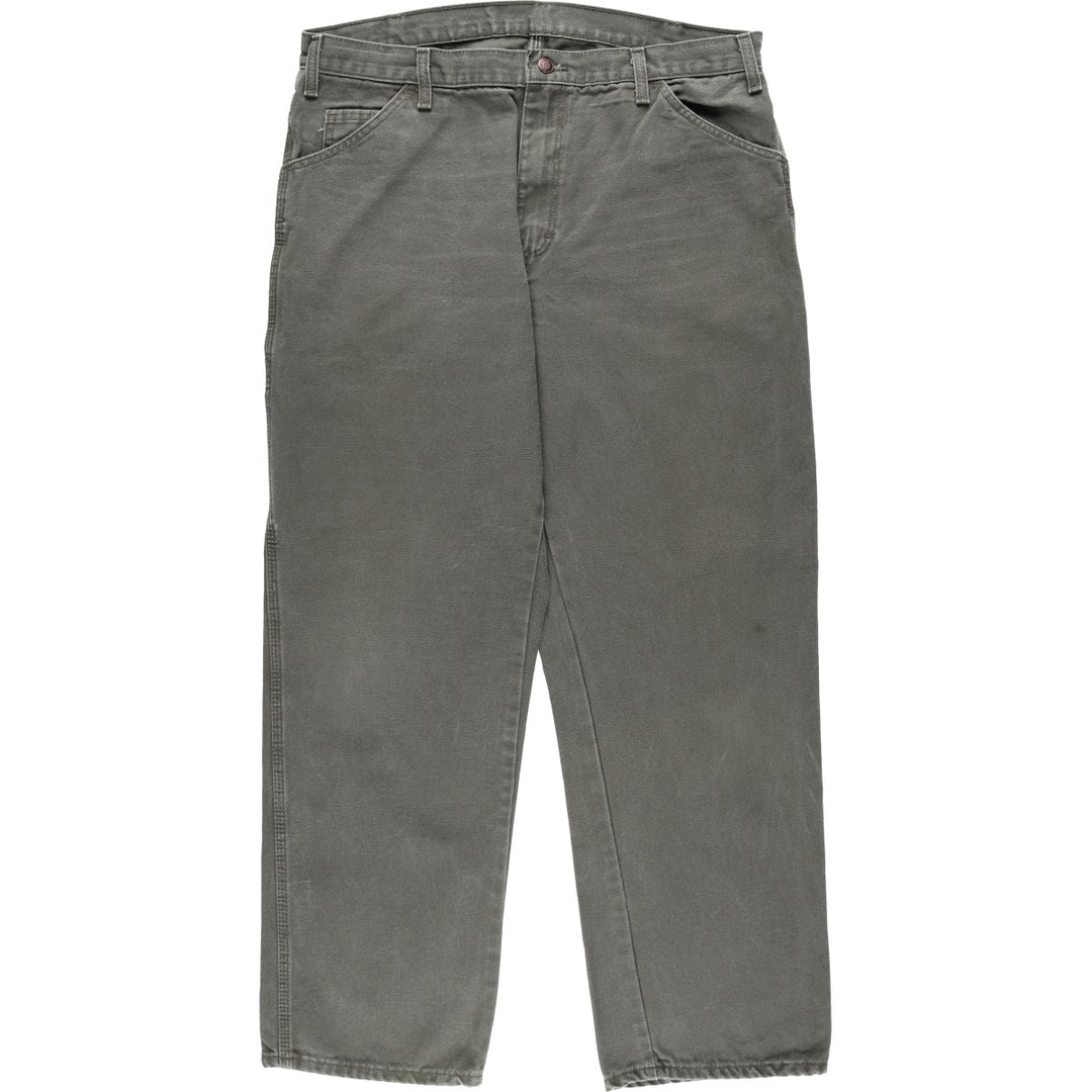Dickies Relaxed Fit Duck Painter Pants Men's W37 cotton Khaki type Vintage Second Hand