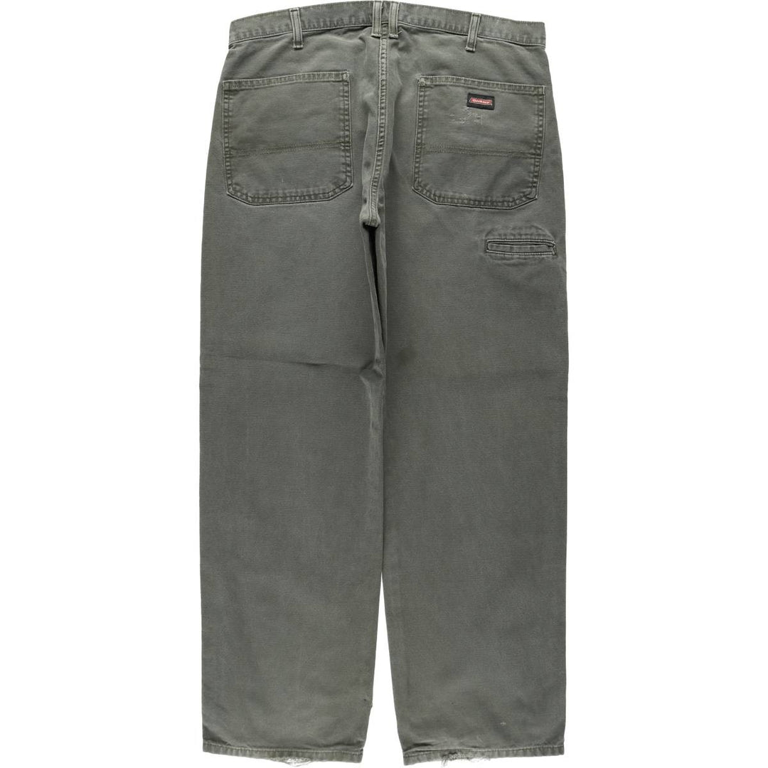 90s-00'S Dickies Duck Work Pants, Men's W37 (approx.), Vintage cotton Khaki type Vintage Second Hand