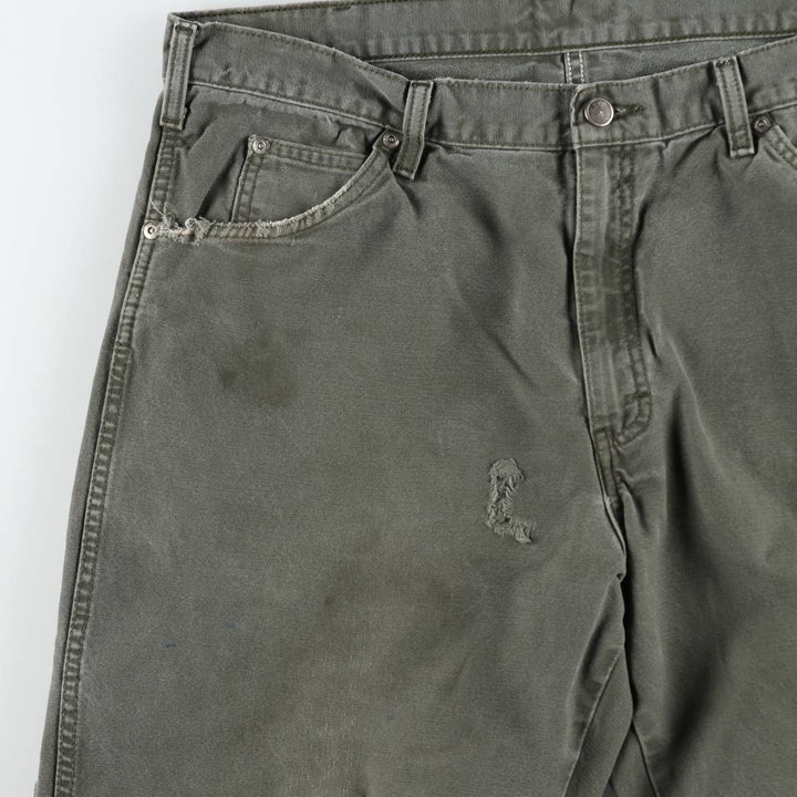 90s-00'S Dickies Duck Work Pants, Men's W37 (approx.), Vintage cotton Khaki type Vintage Second Hand