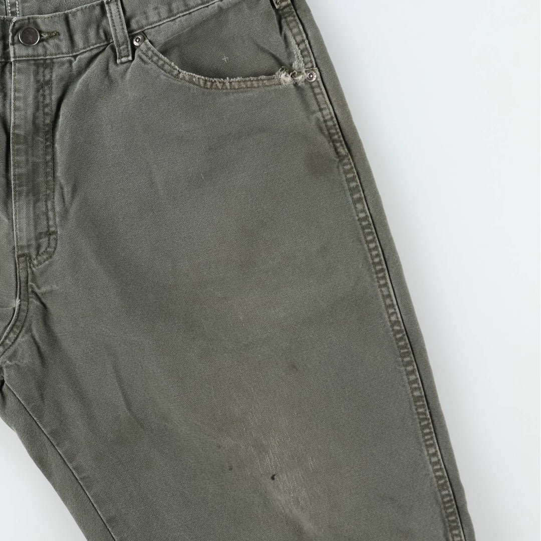 90s-00'S Dickies Duck Work Pants, Men's W37 (approx.), Vintage cotton Khaki type Vintage Second Hand