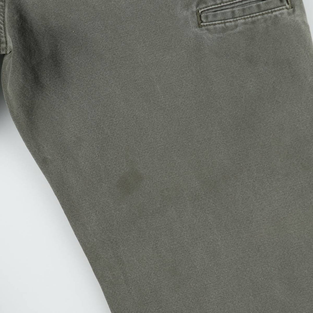 90s-00'S Dickies Duck Work Pants, Men's W37 (approx.), Vintage cotton Khaki type Vintage Second Hand