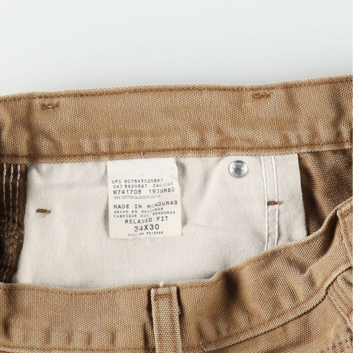 Dickies Relaxed Fit Duck Painter Pants Men's W34 equivalent cotton beige type brown Vintage Second Hand