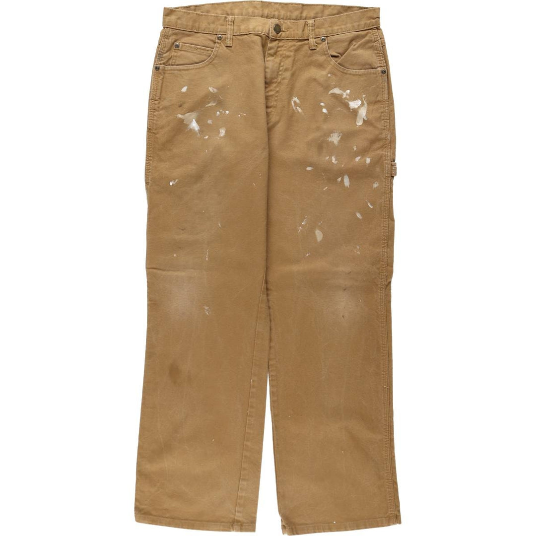 Dickies Painted Duck Painter Pants for Men, W34 equivalent cotton brown type Vintage Second Hand