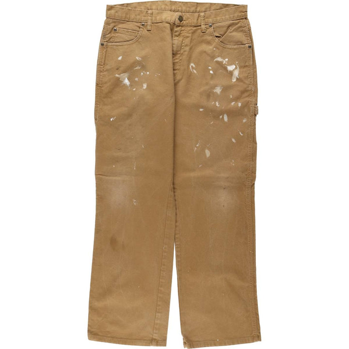 Dickies Painted Duck Painter Pants for Men, W34 equivalent cotton brown type Vintage Second Hand