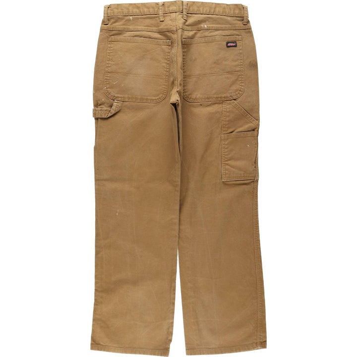 Dickies Painted Duck Painter Pants for Men, W34 equivalent cotton brown type Vintage Second Hand