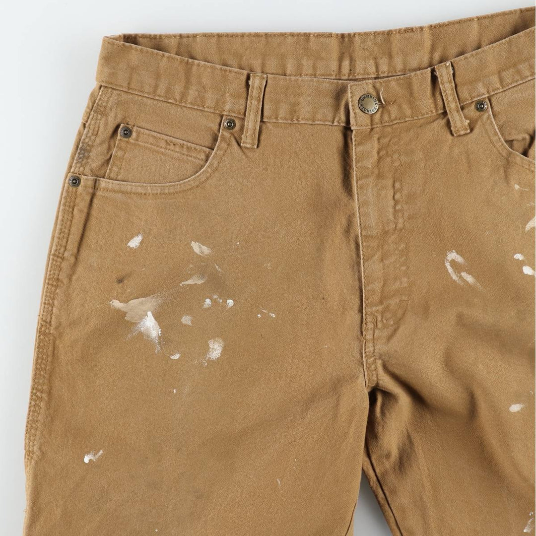 Dickies Painted Duck Painter Pants for Men, W34 equivalent cotton brown type Vintage Second Hand