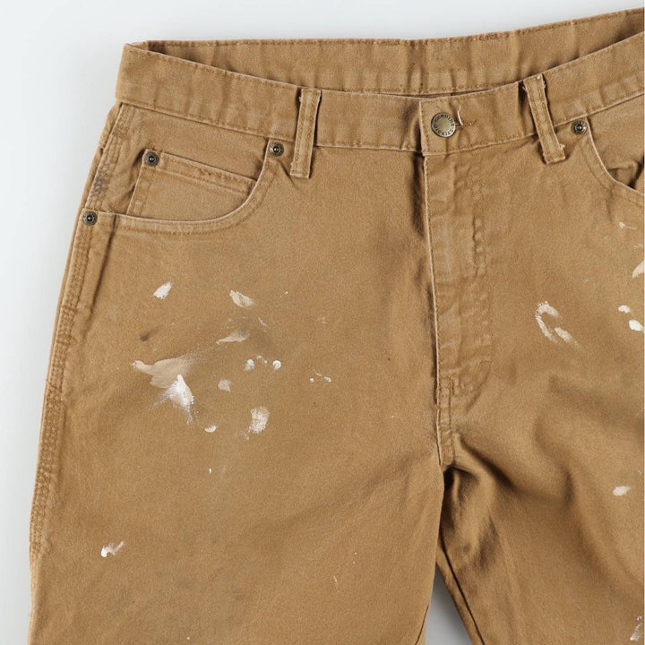 Dickies Painted Duck Painter Pants for Men, W34 equivalent cotton brown type Vintage Second Hand