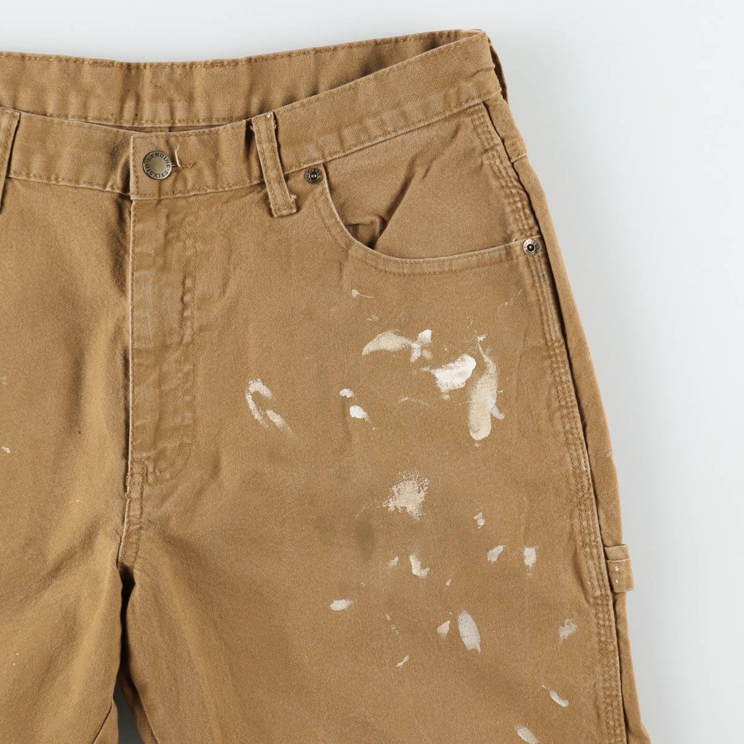Dickies Painted Duck Painter Pants for Men, W34 equivalent cotton brown type Vintage Second Hand