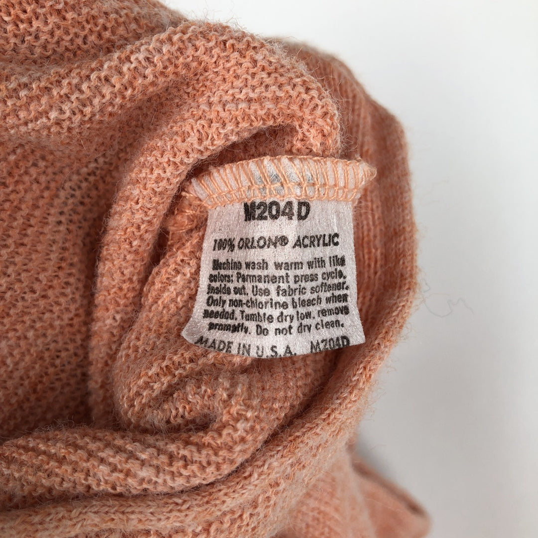 Vintage 80'S Jantzen acrylic knit cardigan, made in the USA, size M for men acrylic pink type Vintage Second Hand