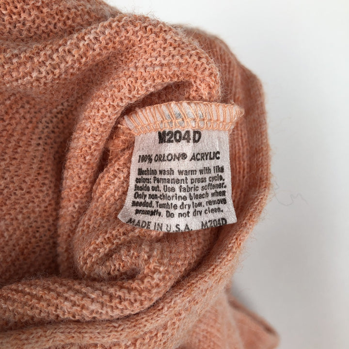 Vintage 80'S Jantzen acrylic knit cardigan, made in the USA, size M for men acrylic pink type Vintage Second Hand