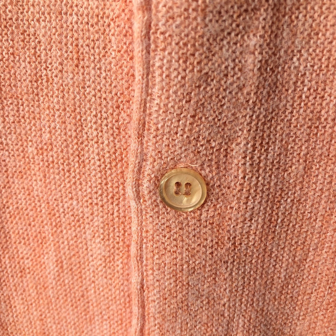 Vintage 80'S Jantzen acrylic knit cardigan, made in the USA, size M for men acrylic pink type Vintage Second Hand