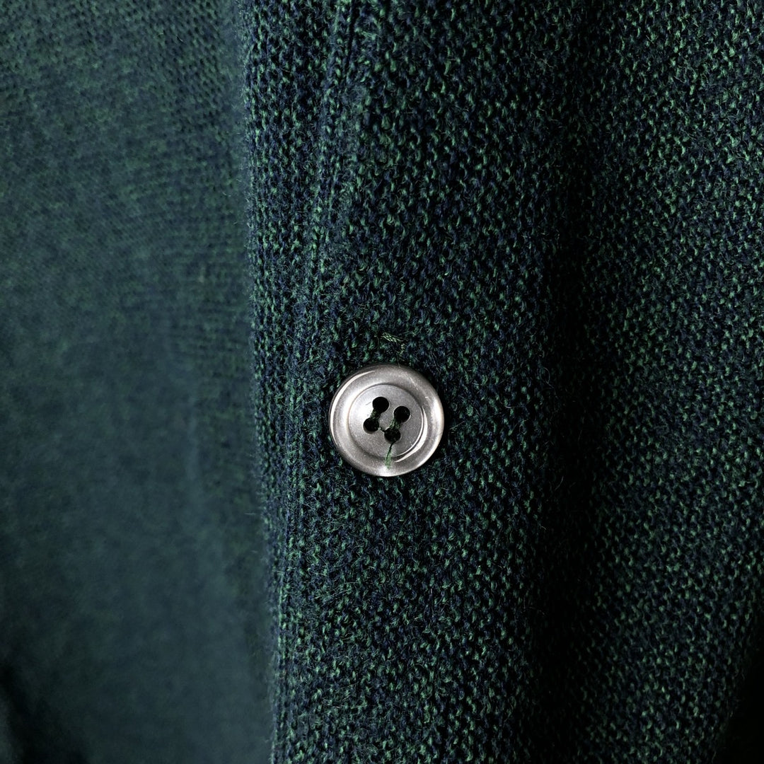 Cypress Links Acrylic Knit Cardigan, Made in USA, Men's Size L acrylic green type Vintage Second Hand