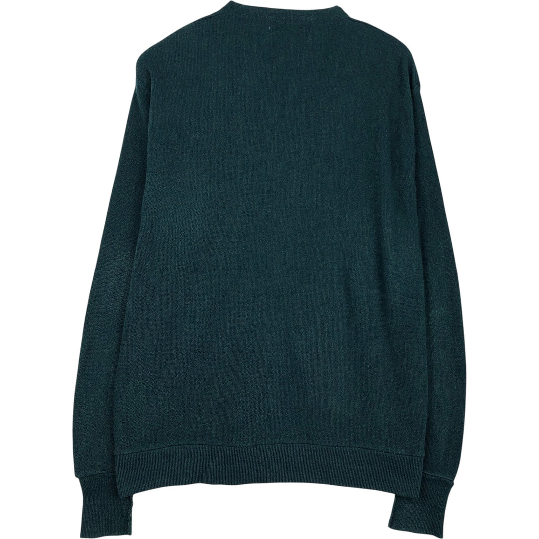 Cypress Links Acrylic Knit Cardigan, Made in USA, Men's XXL equivalent. acrylic Green type dark green Vintage Second Hand