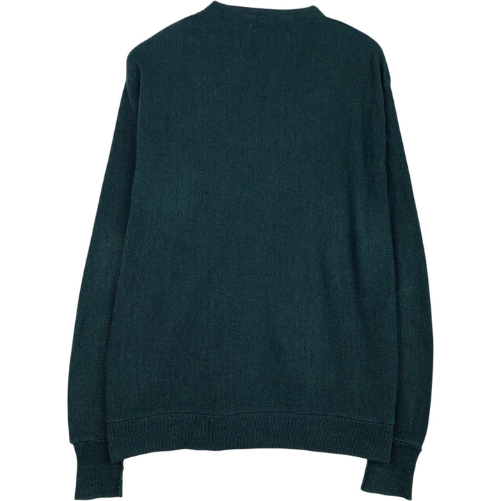 Cypress Links Acrylic Knit Cardigan, Made in USA, Men's XXL equivalent. acrylic Green type dark green Vintage Second Hand