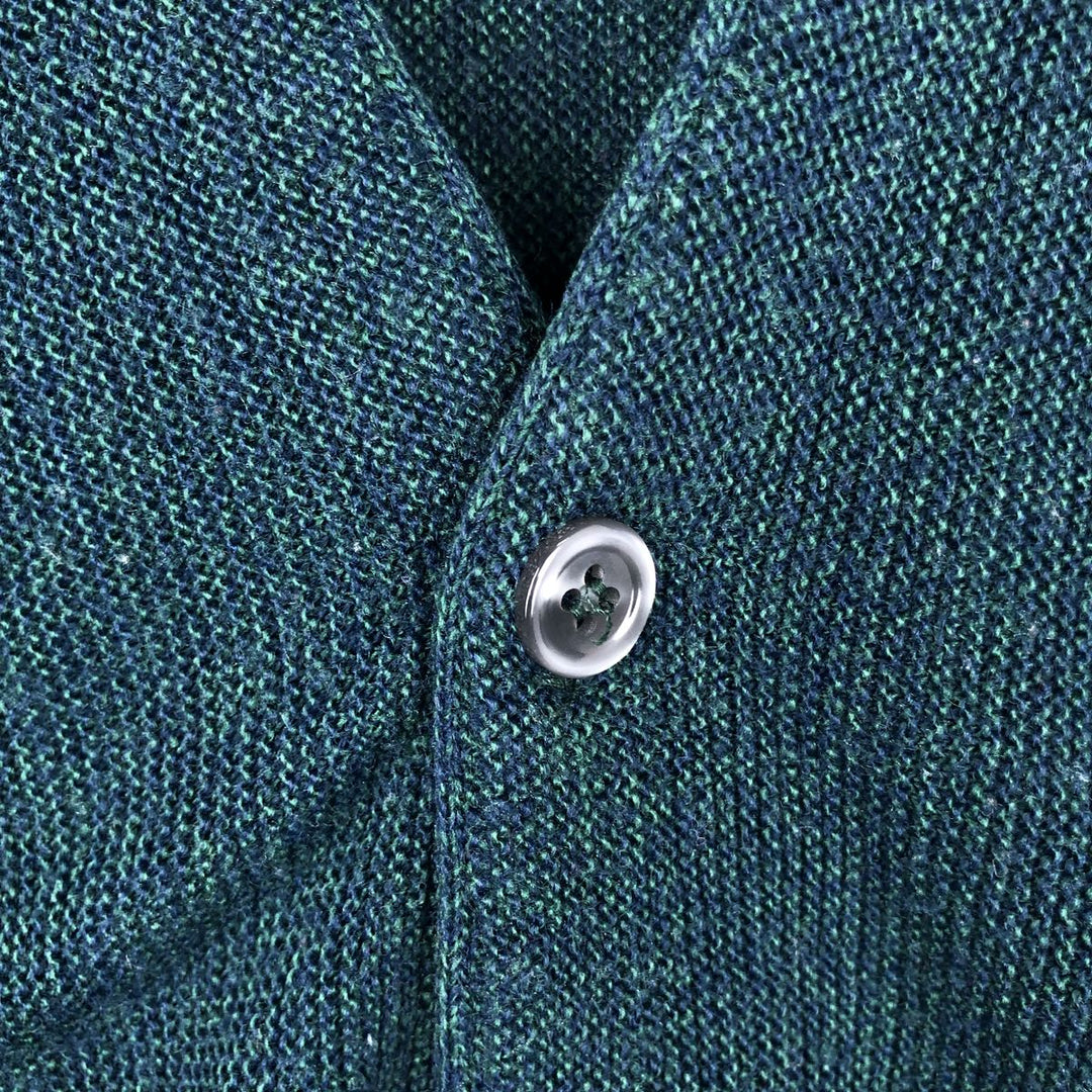 Cypress Links Acrylic Knit Cardigan, Made in USA, Men's XXL equivalent. acrylic Green type dark green Vintage Second Hand
