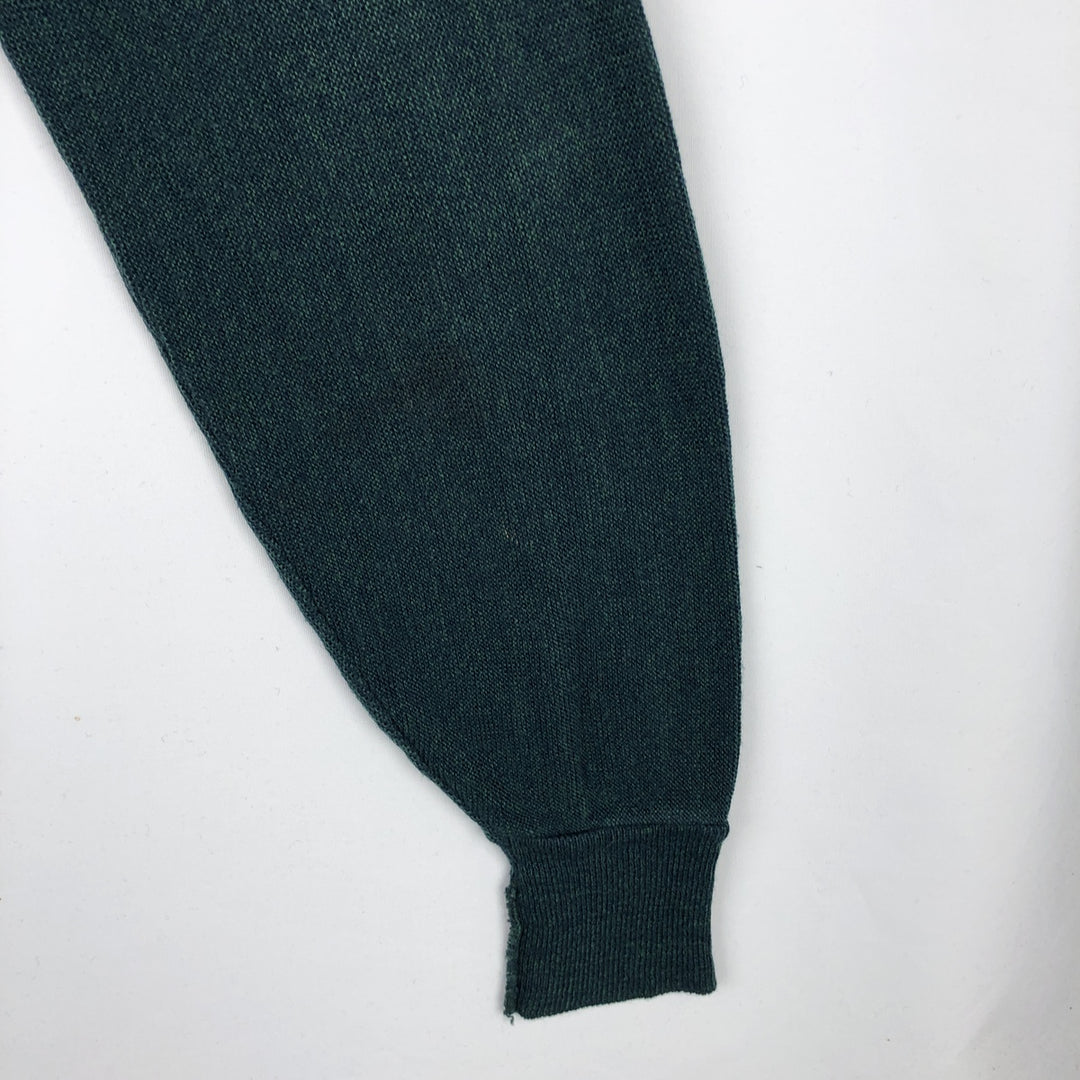 Cypress Links Acrylic Knit Cardigan, Made in USA, Men's XXL equivalent. acrylic Green type dark green Vintage Second Hand