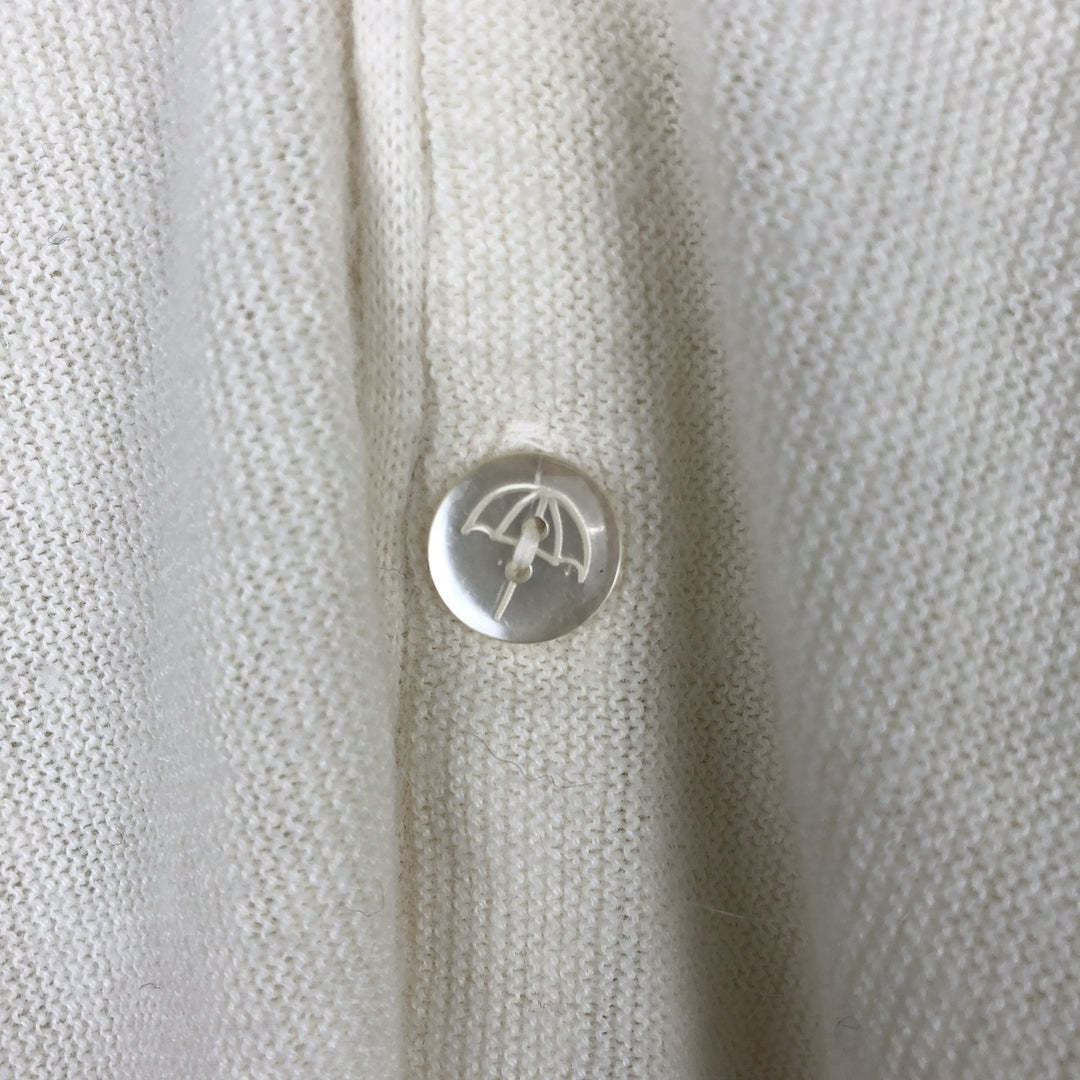 Arnold Palmer Robert Bruce knit cardigan, made in the USA, men's size XL (approx.) unclear white type Vintage Second Hand