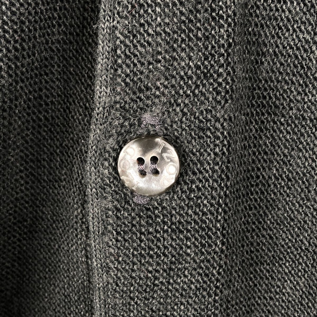 90'S IZOD knit cardigan, made in USA, men's size L equivalent, vintage. unclear gray type Vintage Second Hand