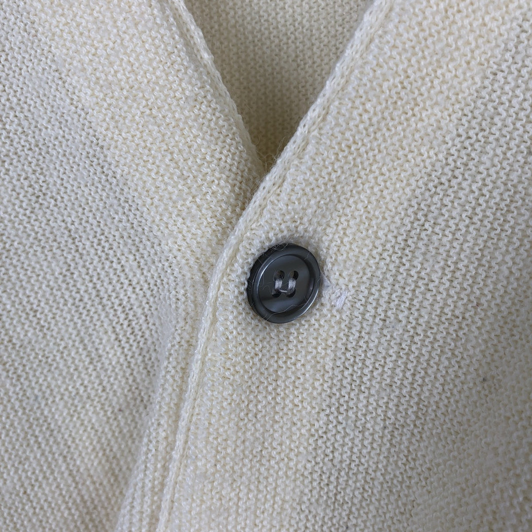 1980'S JCPenney knit cardigan, men's size XL equivalent, vintage. unclear yellow type Vintage Second Hand