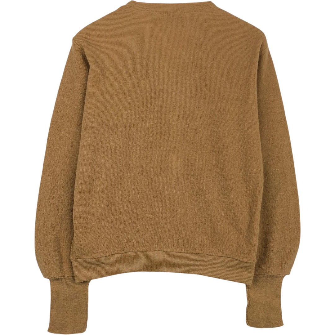 Lacoste IZOD Acrylic Knit Cardigan, Men's Size S (approx.) Oron Acrylic Beige type Vintage Second Hand