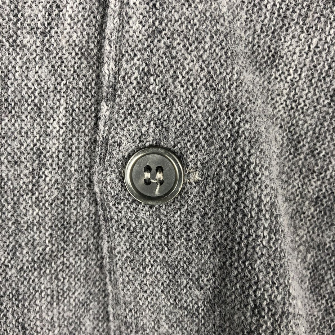 1980'S JCPenney Acrylic Knit Cardigan, Made in USA, Men's Size M (approx.), Vintage Oron Acrylic gray type Vintage Second Hand