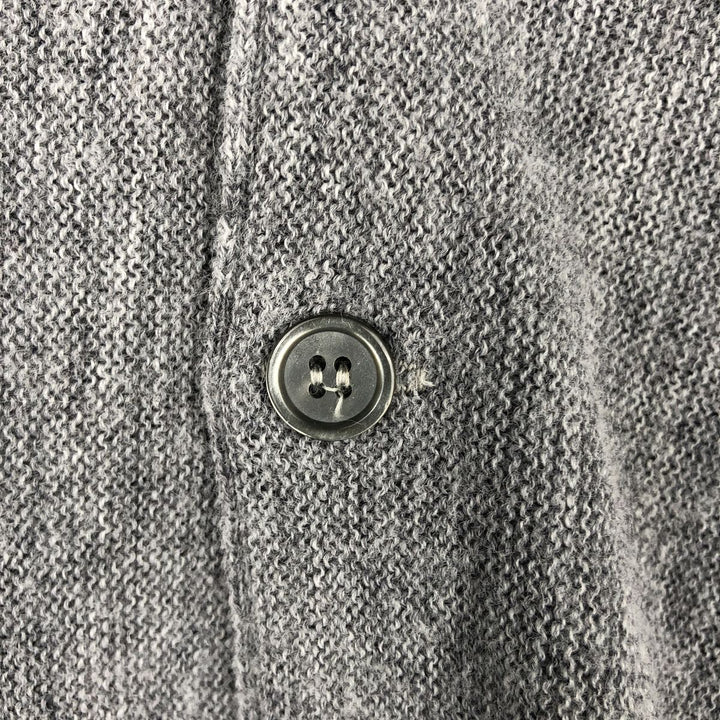 1980'S JCPenney Acrylic Knit Cardigan, Made in USA, Men's Size M (approx.), Vintage Oron Acrylic gray type Vintage Second Hand