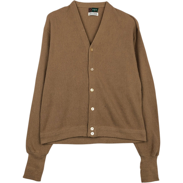 McGREGOR acrylic knit cardigan, men's size XL equivalent, vintage. Oron Acrylic Beige type Vintage Second Hand
