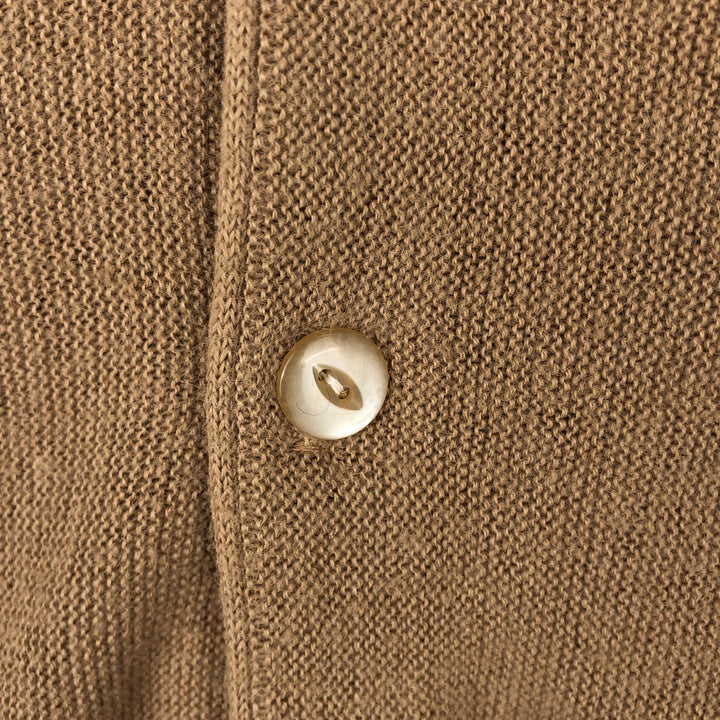 McGREGOR acrylic knit cardigan, men's size XL equivalent, vintage. Oron Acrylic Beige type Vintage Second Hand