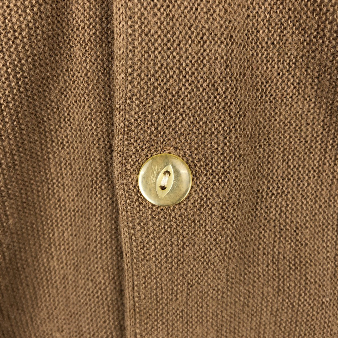 McGREGOR acrylic knit cardigan, men's size XL equivalent, vintage. Oron Acrylic Beige type Vintage Second Hand