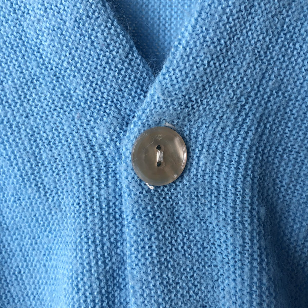 1970'S Puritan Acrylic Knit Cardigan, Men's Size M (approx.), Vintage acrylic Blue type light blue Vintage Second Hand