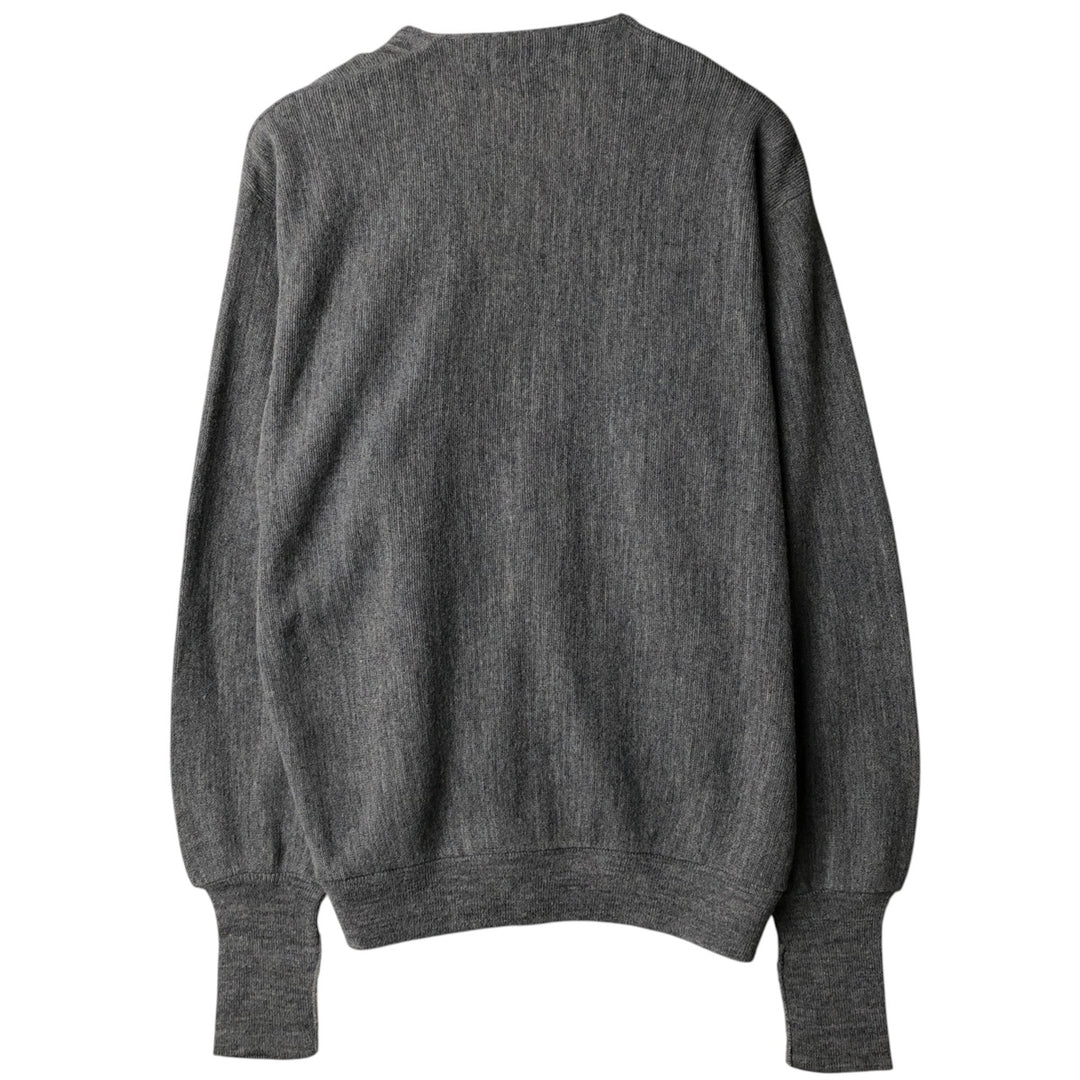 1980'S JCPenney Acrylic Knit Cardigan, Men's Size XL (approx.), Vintage acrylic gray type Vintage Second Hand