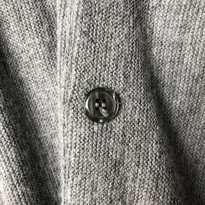 1980'S JCPenney Acrylic Knit Cardigan, Men's Size XL (approx.), Vintage acrylic gray type Vintage Second Hand